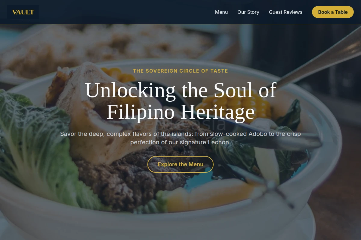 Vault Filipino Food