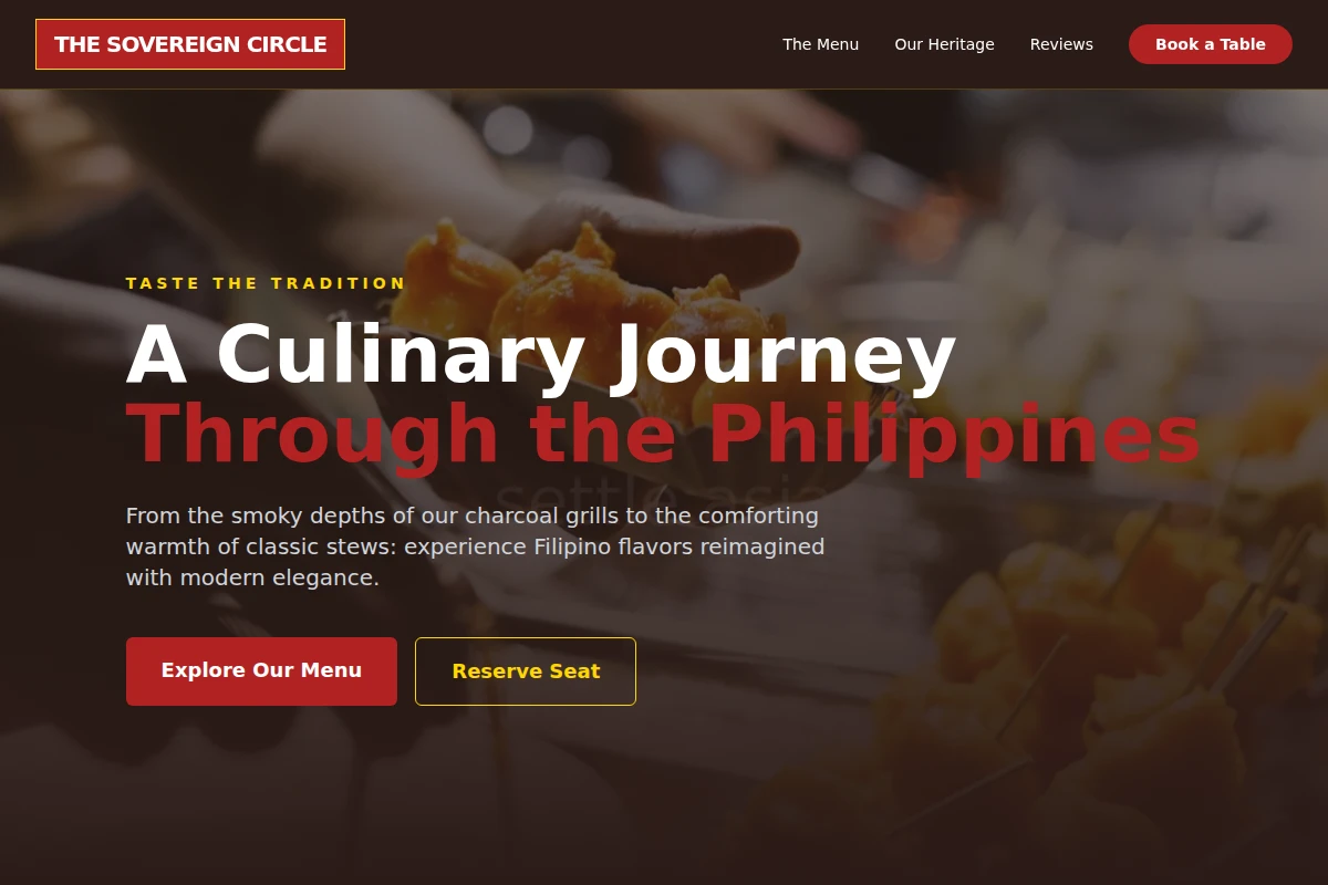 Structure Filipino Food
